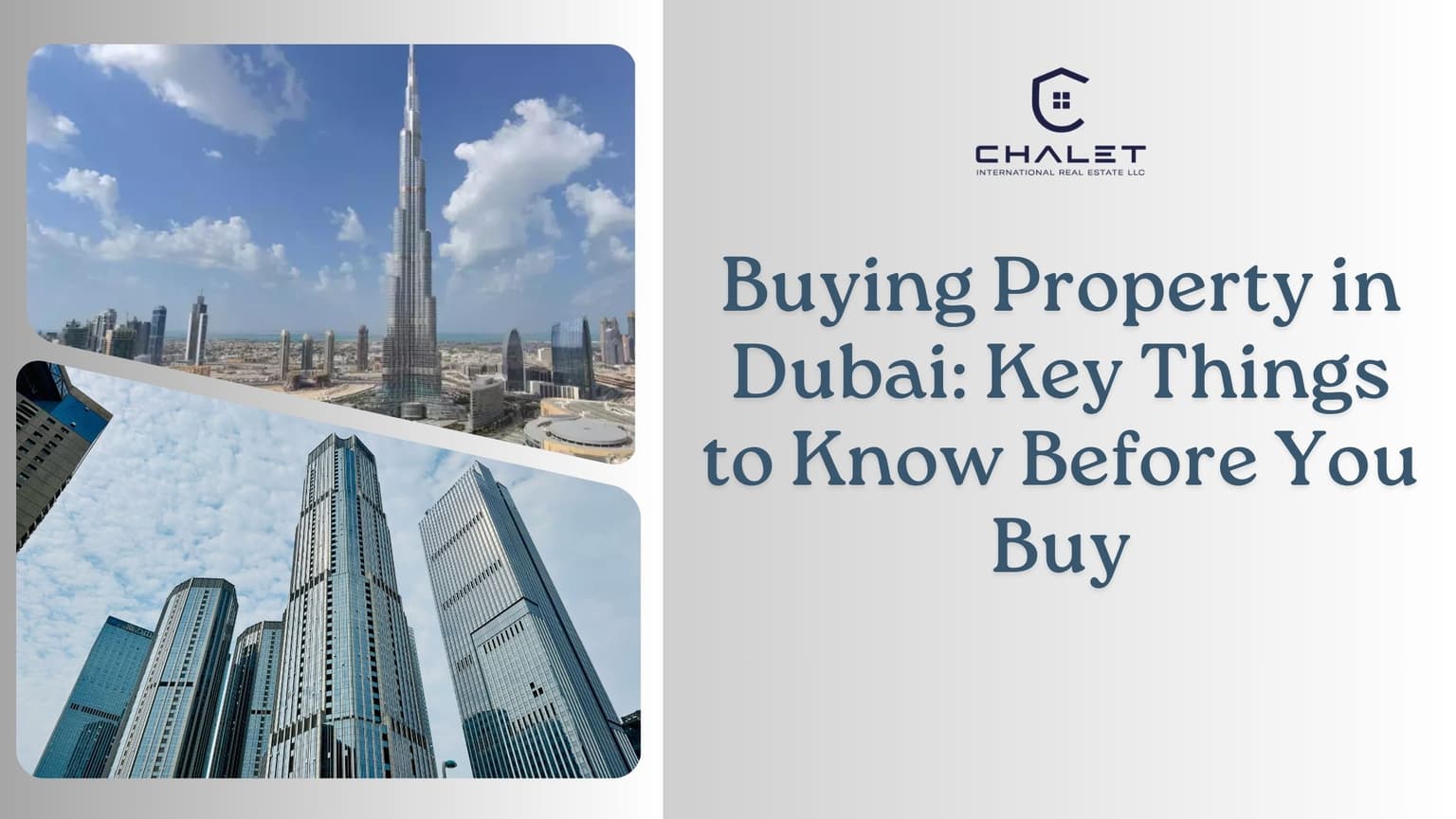 Buying Property in Dubai: Key Things to Know Before You Buy