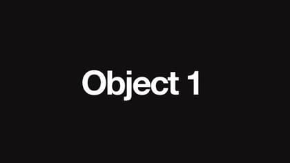 Object 1 Development